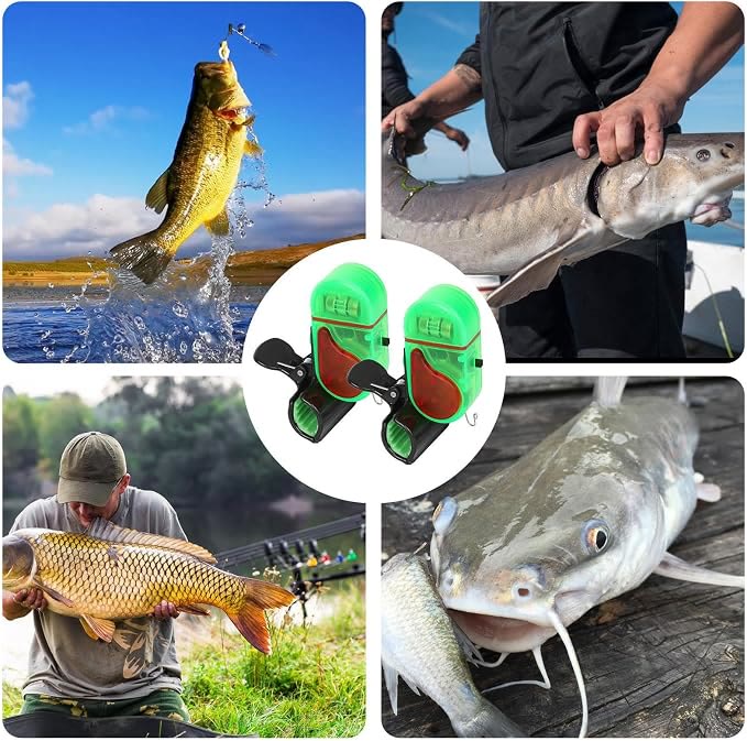 2 PCS Fishing Bite Alarm with Led Light, Bite Alarms for Fishing Poles - image 6