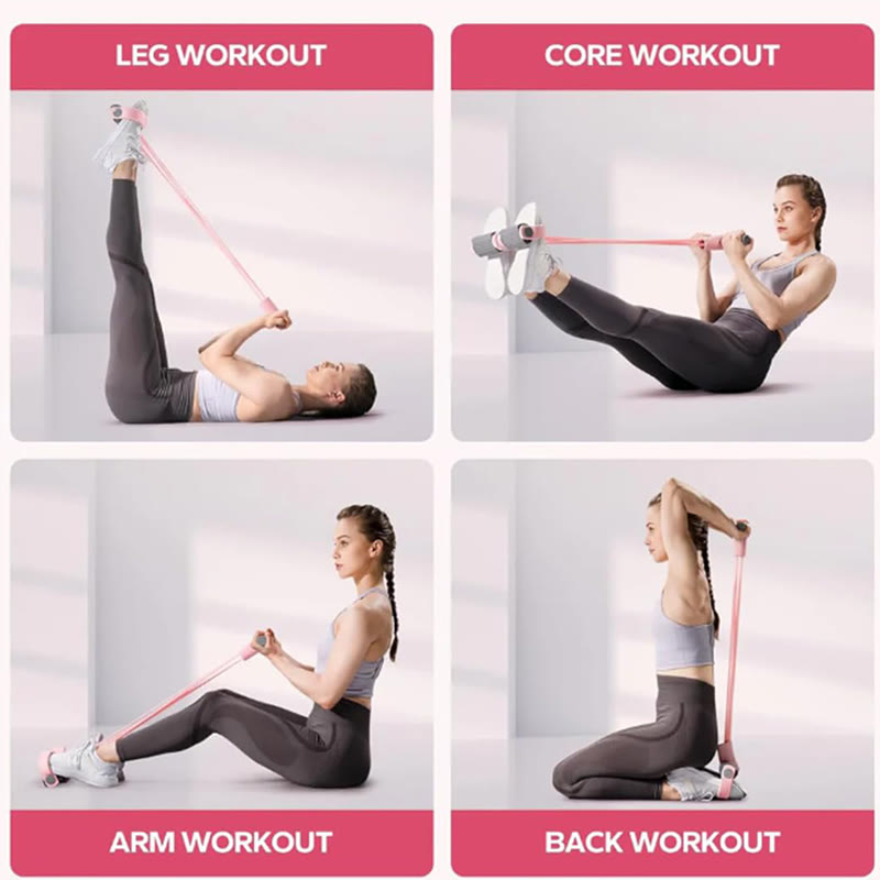 Pedal Resistance Bands With Handles, 6-tube Elastic Yoga Pedal Puller - image 11