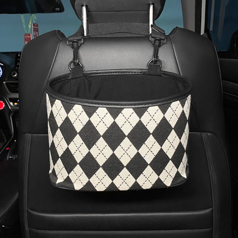 Car Storage Bag, Car Rear Seat Storage Bag,  Boujee Car Accessories - C - image 9