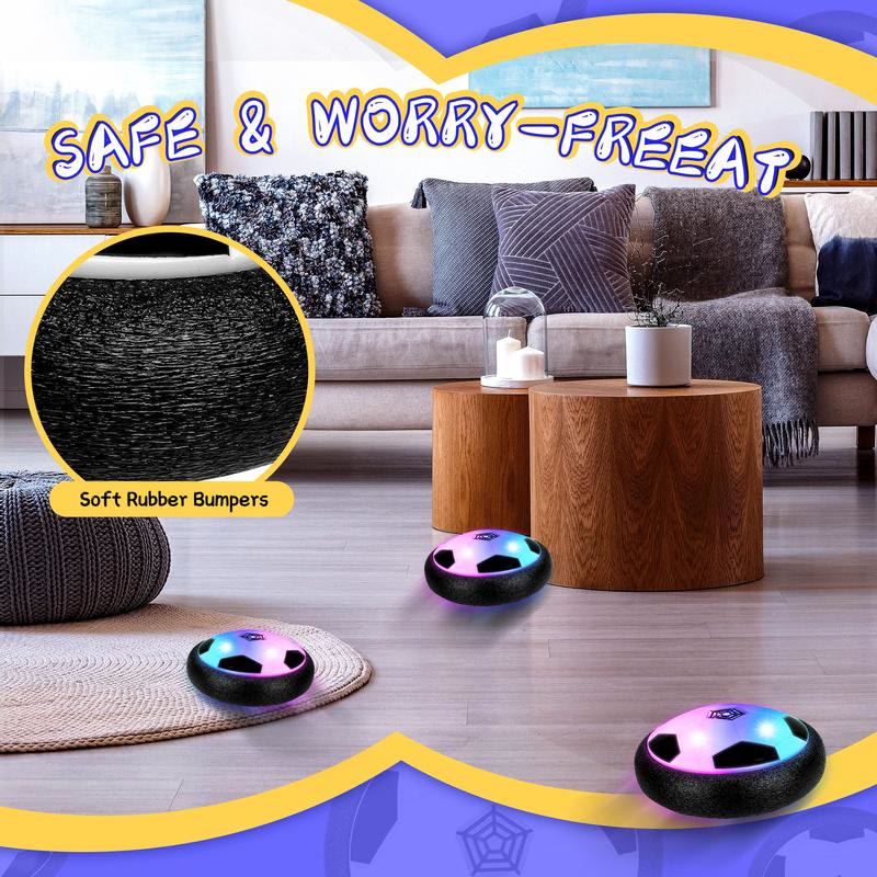 Indoor Hover Soccer Ball Game - LED Light Up Floating Ball  - image 5