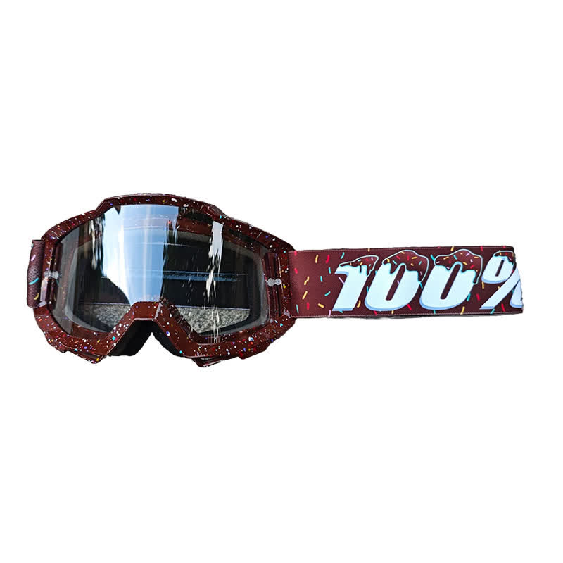 Spykay™ SG61024 100% donut Windproof Ski Goggles Motorcycle Goggles for Men Women  - Brown/Grey - image 10