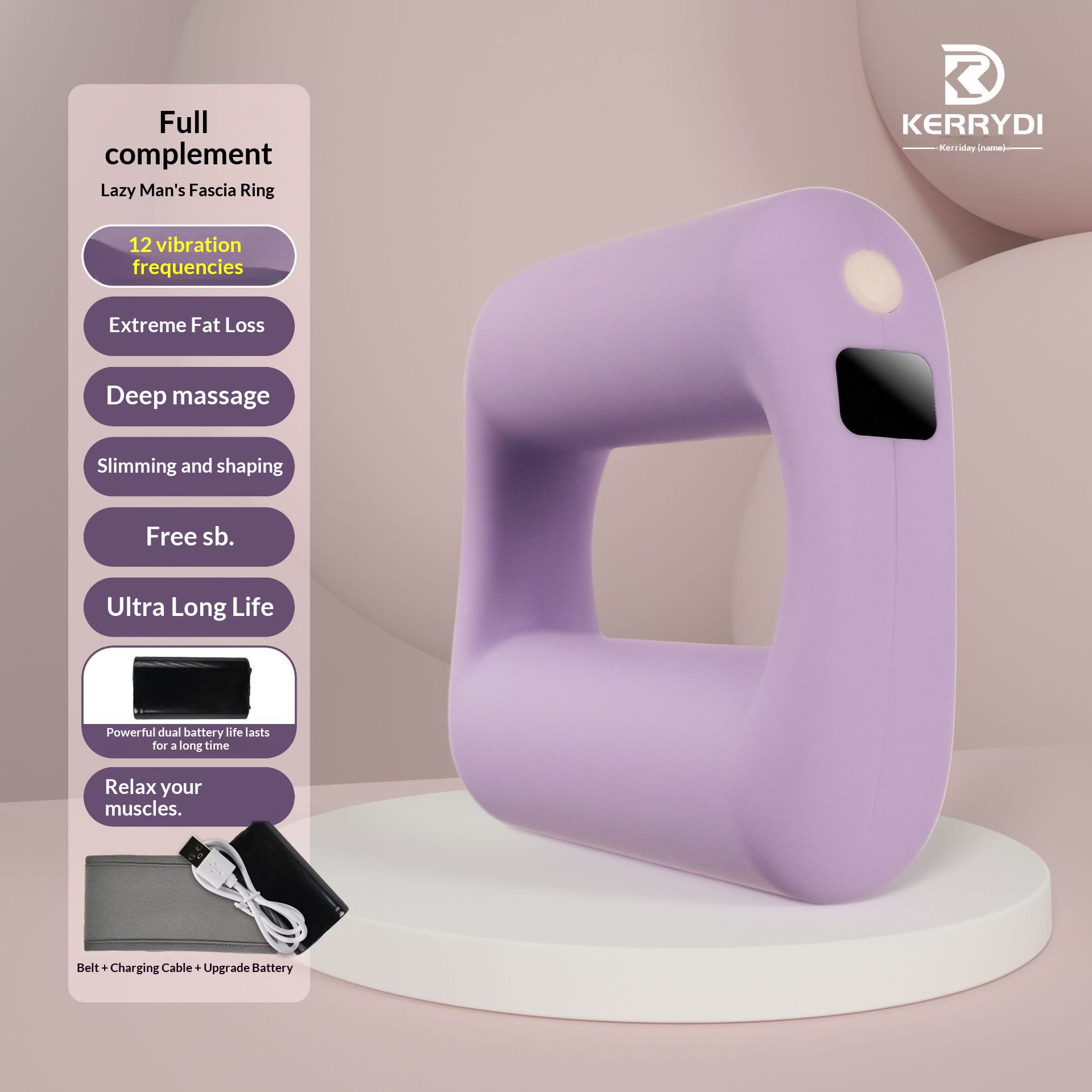 Mini Massage Gun, Deep Tissue Muscle Massager for Pain Relief - Purple - image 12