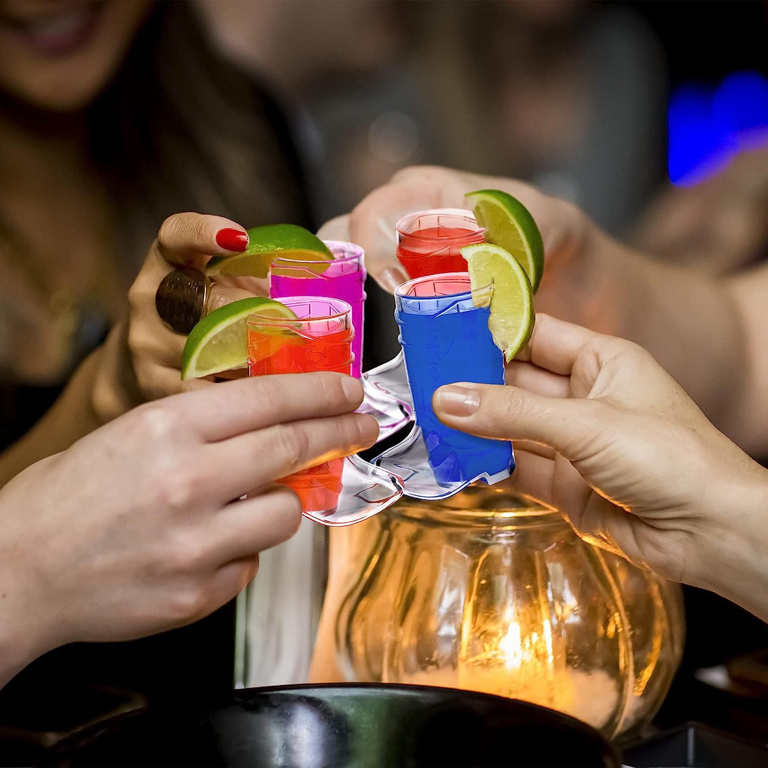 20/40 Pcs Mini Cowboy Boot Shaped Shot Glasses Reusable Cowgirl Hat Boot Cups - image 5