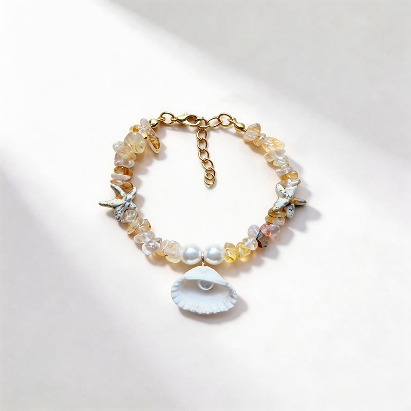 Beach Shell And Starfish Handmade Bracelet - 10 - 15-20cm - image 17