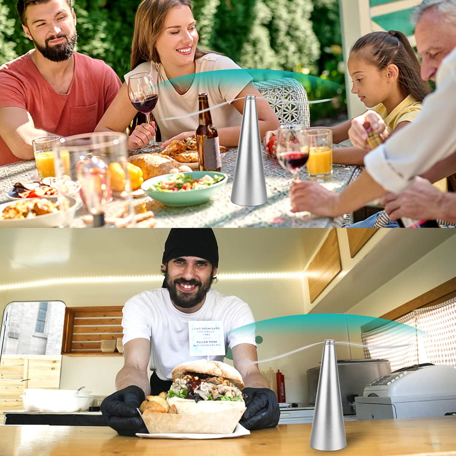 Fly Fan for Outdoor Table Picnic Fly Fan and Food Fan Indoor Outdoor Meal for Party - image 11