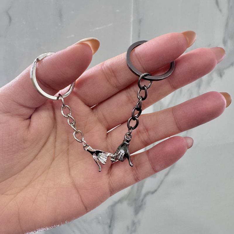 2pcs Pinky Promise Matching Keychains Mother's Day Gift for Mom & Daughter - image 5