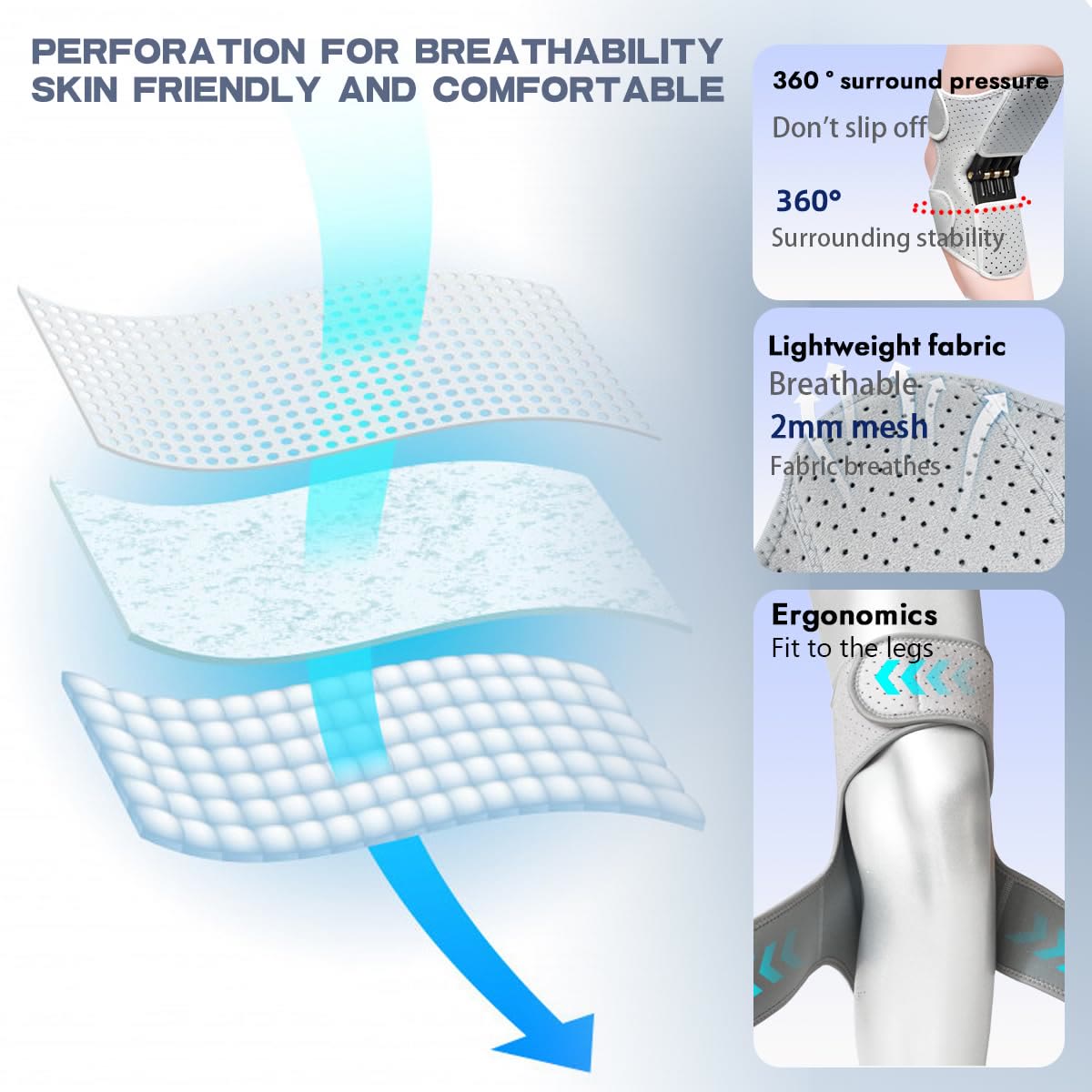 Knee Booster,KneeBooster Brace Joint Support Spring Stabilizer（2pcs) - image 5