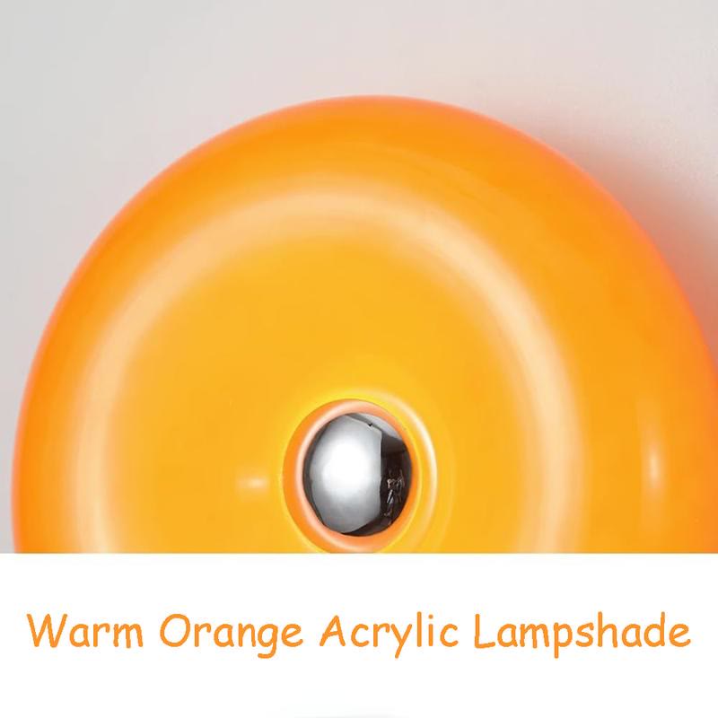 Acrylic-Orange Donut Mood Lamp, Rechargeable Swing Arm Wall Light - image 5