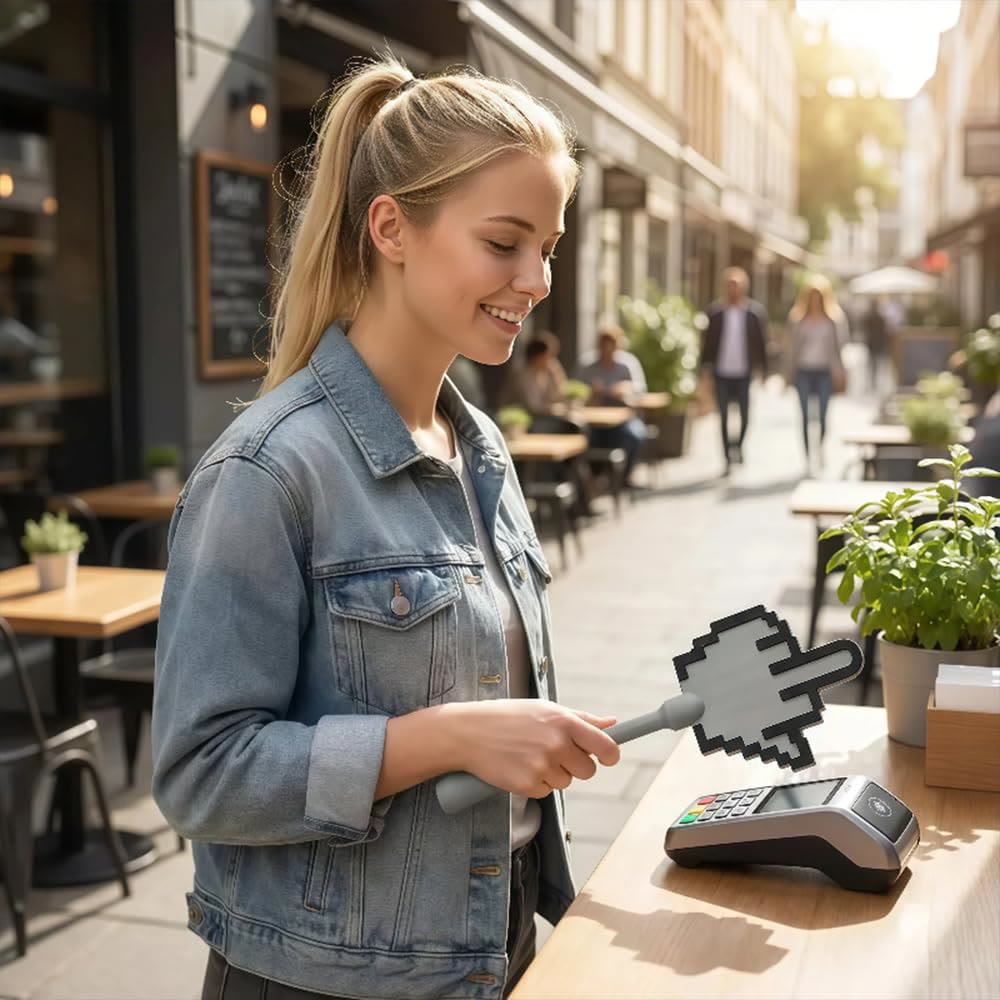Art Vertical Middle Finger Contactless Payment Stick, 3D Printed Tap to Pay Wand - image 10