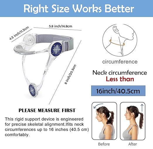 Neck Brace, Neck Collar wtih 360° Adjustable Soft Chin Suppor - image 5