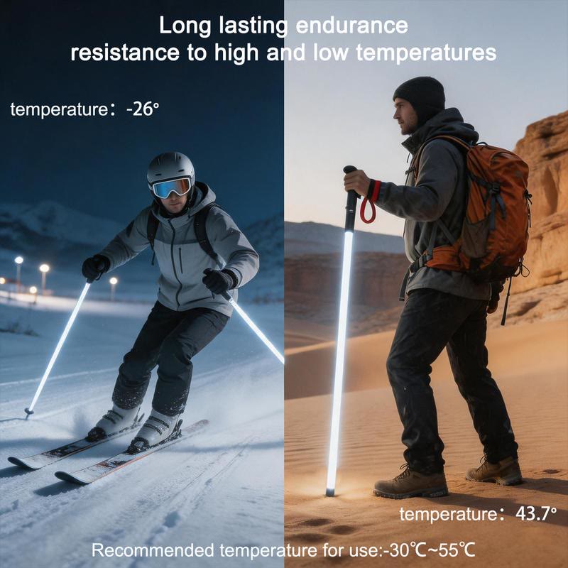 Laser Saber Style Trekking Poles - Built-in LED Light Strip Hiking Sticks - image 4