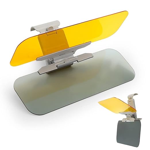 Car Sun Visor, Car 2 in 1 Day and Night Anti-Glare Mirror - image 1