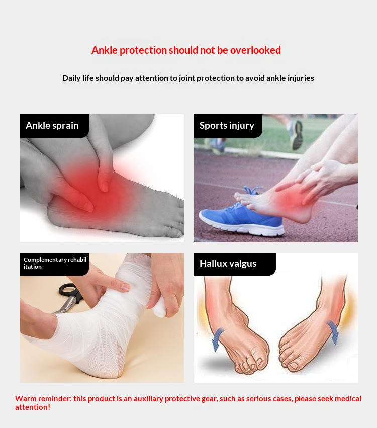 Adjustable Ankle Support Brace, Adjustable Support for Sprained Ankle & Sports Protection - image 8