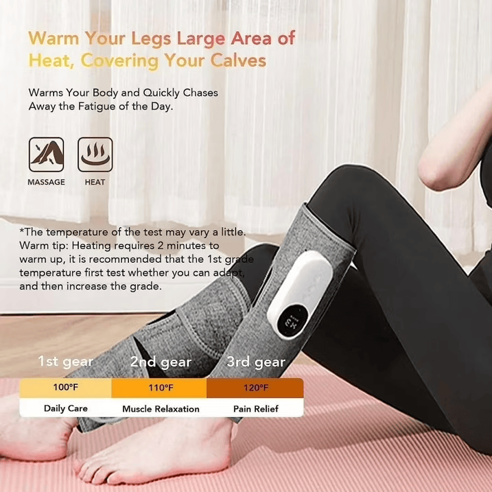 Calf Massager, Cordless Electric Leg Massager with Heat Air Compression for Circulation Pain Relief - image 8