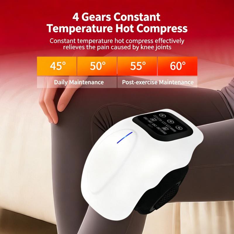 Infrared hot compress therapy device knee massager,home massage, Lightweight - image 5