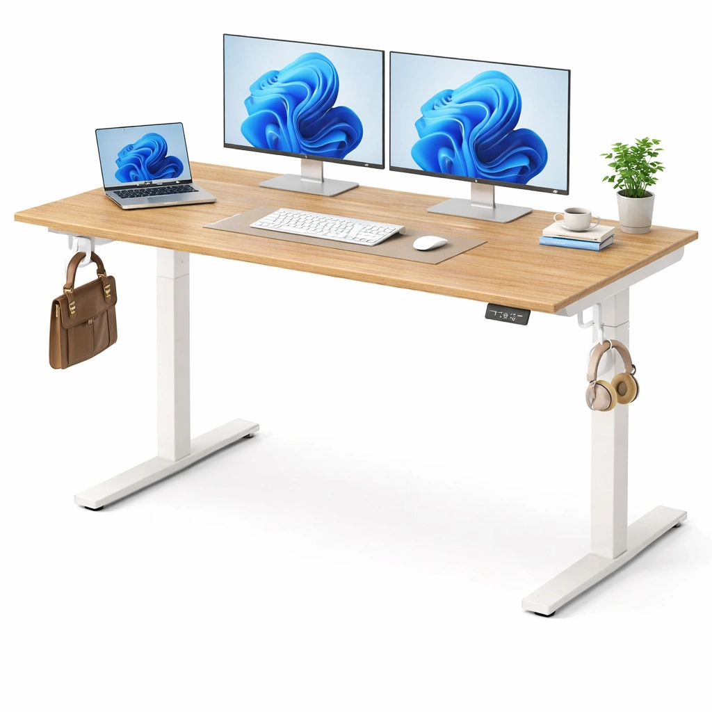 Escritorio electrico ajustable en altura-Olvuno