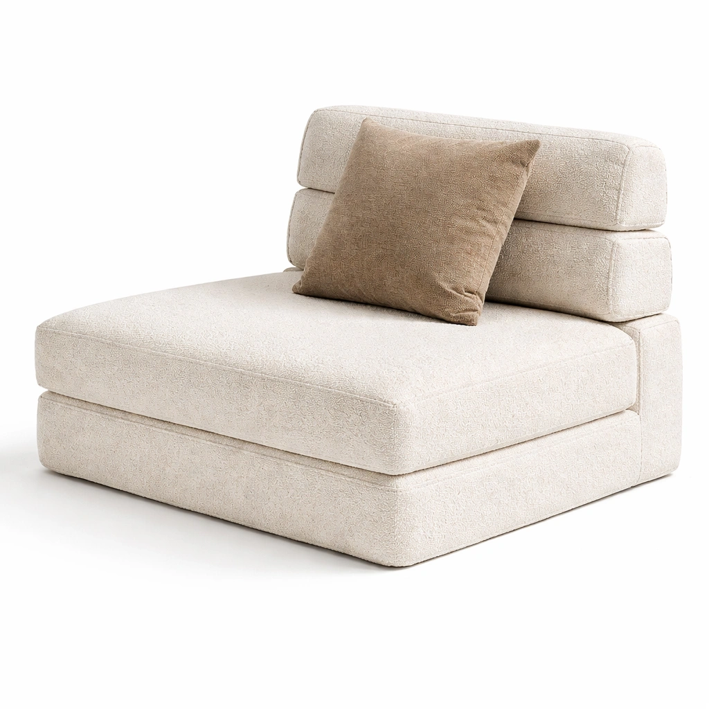 Sillon modular tapizado moderno con cojin-Olvuno