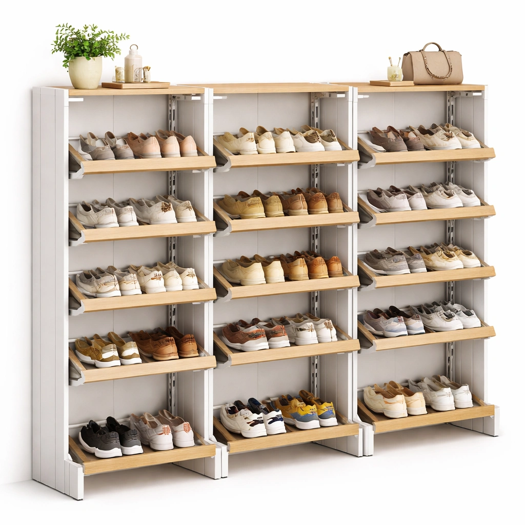 Estanteria zapatero modular de gran capacidad-Olvuno