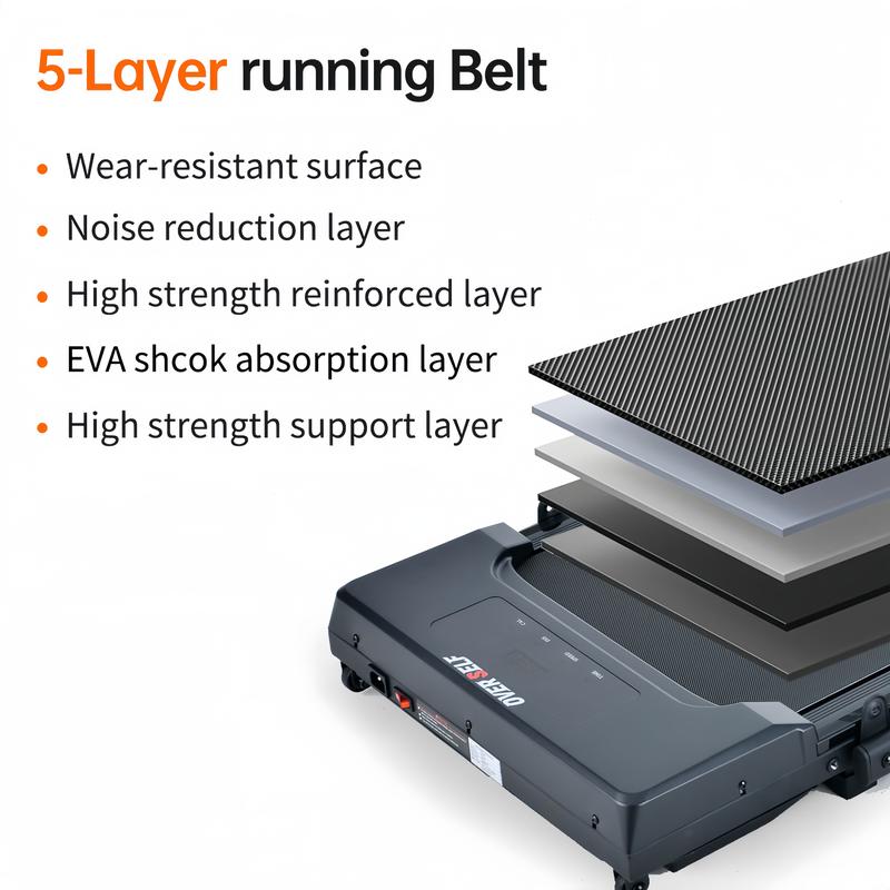 Cinta de correr plegable portátil con manillar, capacidad de carga de 136 kg (300 lbs), alfombrilla protectora para alfombras, control remoto, estación de entrenamiento multifuncional (equipo de fitness)