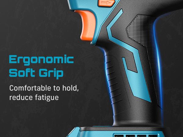 SEESII Upgraded Electric Impact Wrench Detachable Handle - 1180 Ft-lbs (1600 N&middot;m) 1/2" High-Torque, 21V Cordless + 2x 4.0Ah Batteries | for Car/Truck/Mower/Industrial Tasks,WH12 Ultra Pro