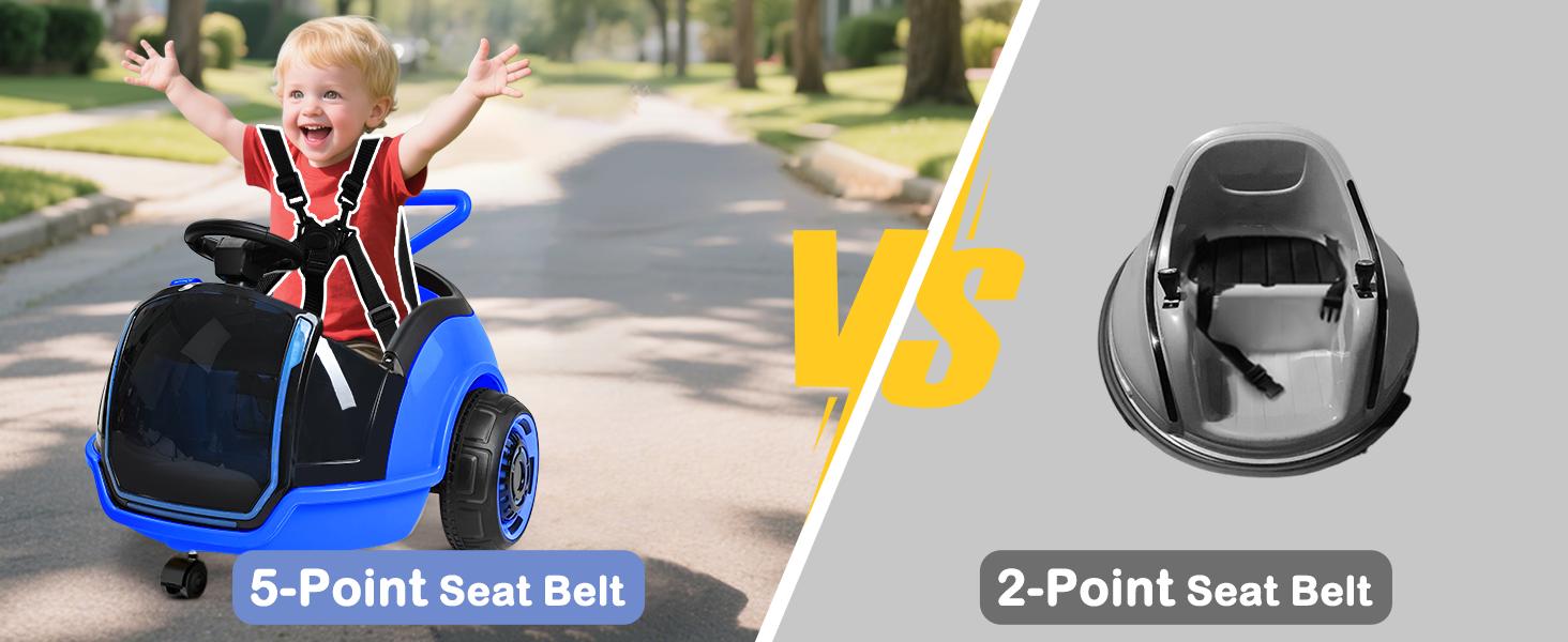 ANPABO 3-in-1 Electric Push Ride On Car, 12V Kids Ride On Toy w/Remote Control, 360° Spin, 5-Point Safety Belt, Colorful LED Light, Music Player, Push Car for Toddler ANPABO 3-in-1 Electric Push Ride On Car, 12V Kids Ride On Toy w/Remote Control, 360° Spin, 5-Point Safety Belt, Colorful LED Light, Music Player, Push Car for Toddler