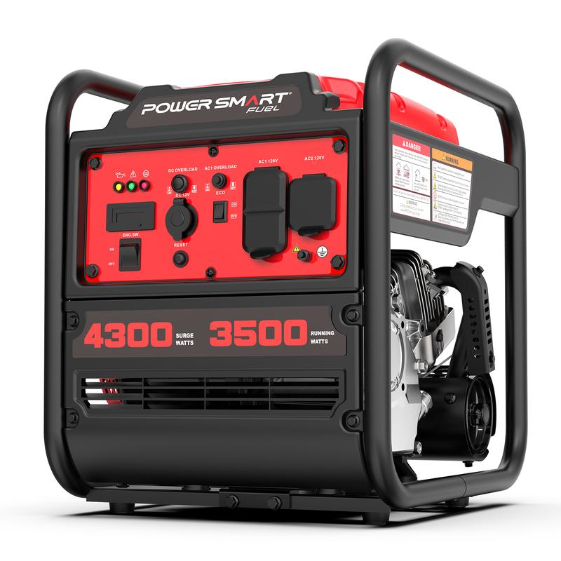 Generador inversor portátil de 4300-4500 vatios, ideal para condiciones climáticas adversas, funciona con gasolina, bajo nivel de ruido con modo ECO, apto para caravanas, temporada de huracanes, ligero y para uso de emergencia, camping, cumple con las nor