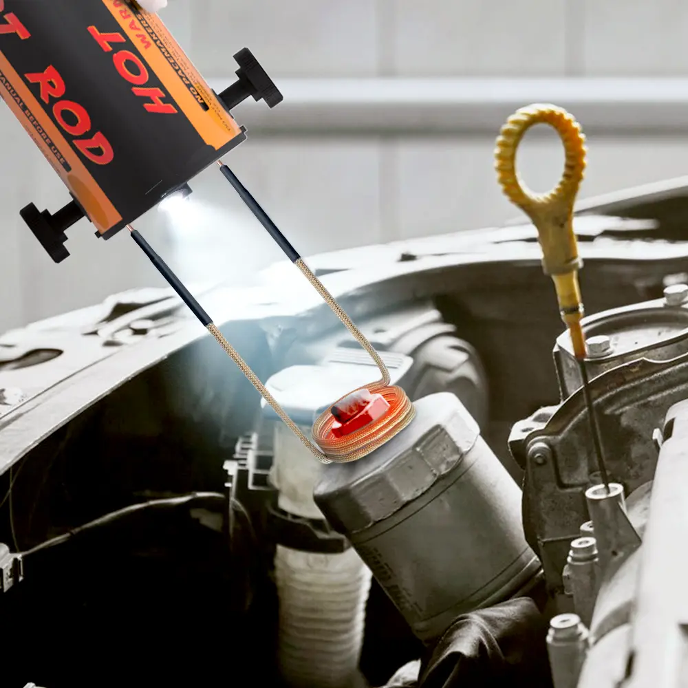 Kit de calentador por inducción de 1200 W: herramientas para automóviles con 3 bobinas para la extracción de pernos oxidados.