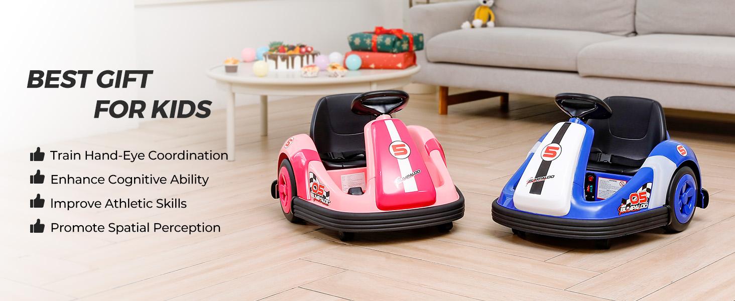 12V Kids Bumper Car with Big Wheel, 2.2 Mph Max,Ride on toys for Toddlers with Remote, Baby Bumping Toy Car with DIY Stickers,360 Degree-Spin, Music, Bluetooth,LED Lights 12V Kids Bumper Car with Big Wheel, 2.2 Mph Max,Ride on toys for Toddlers with Remote, Baby Bumping Toy Car with DIY Stickers,360 Degree-Spin, Music, Bluetooth,LED Lights