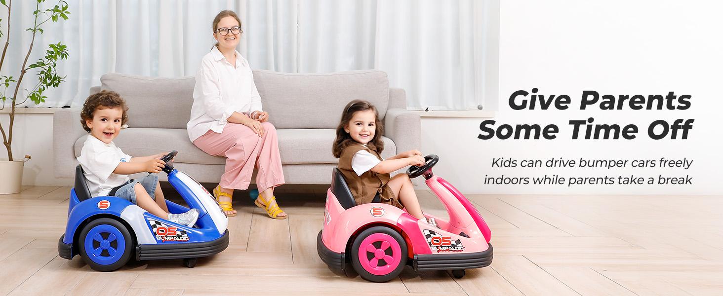 12V Kids Bumper Car with Big Wheel, 2.2 Mph Max,Ride on toys for Toddlers with Remote, Baby Bumping Toy Car with DIY Stickers,360 Degree-Spin, Music, Bluetooth,LED Lights 12V Kids Bumper Car with Big Wheel, 2.2 Mph Max,Ride on toys for Toddlers with Remote, Baby Bumping Toy Car with DIY Stickers,360 Degree-Spin, Music, Bluetooth,LED Lights