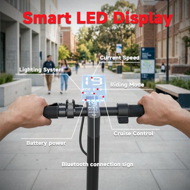 Patinete eléctrico plegable de 350 W - Batería de 36 V y 5,2 Ah, velocidad máxima de 30 km/h, neumáticos macizos de 21,5 cm, control por aplicación, sistema de doble frenado, resistente al agua IPX4, capacidad de carga de 120 kg, transporte urbano intelig