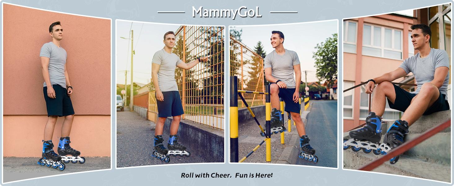Nattork Inline Skates for Boys and Girls Men Women, 4 Sizes Adjustable Blades Roller Skates Beginner for Kids & Adult Youth Nattork Inline Skates for Boys and Girls Men Women, 4 Sizes Adjustable Blades Roller Skates Beginner for Kids & Adult Youth