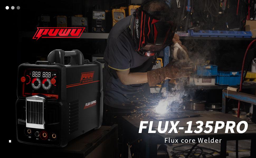 【DealsForYouDays】Puwu 135A 110V MIG Welder,Flux Core Welder with Flux MIG/Lift TIG/Stick 3-in-1 IGBT Inverter LED Digital Display Gasless Welder, Portable Welding Machine, welding machines 【DealsForYouDays】Puwu 135A 110V MIG Welder,Flux Core Welder with Flux MIG/Lift TIG/Stick 3-in-1 IGBT Inverter LED Digital Display Gasless Welder, Portable Welding Machine, welding machines