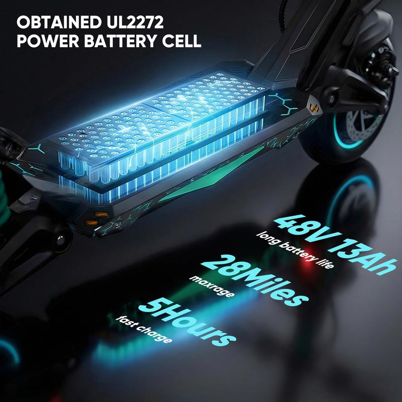 Patinete eléctrico G2/G2Pro para adultos, motor sin escobillas de 800/1000 W*2, neumáticos todoterreno de 10", autonomía de 45/56 km/h, patinete eléctrico plegable para desplazamientos urbanos con pantalla LED, sistema de doble frenado y baterías H.