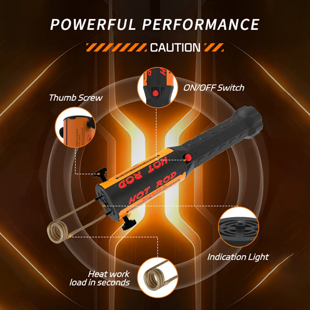 Kit de calentador por inducción de 1200 W: herramientas para automóviles con 3 bobinas para la extracción de pernos oxidados.