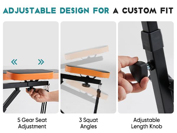 Row Ride Glute & Leg Trainer with LCD Display Foldable Squat Assist Machine &ndash; Adjustable Resistance for Home Full Body Workout &ndash; Compact Exercise Equipment