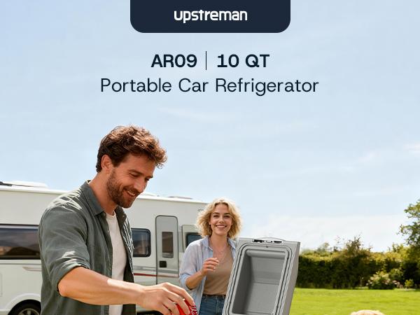 Upstreman 10QT Portable Car Cooler & Warmer Mini Fridge, 12V Adapter, Dual Cooling/Heating, Mini Portable Fridge for Car Trunk, Compact Car Refrigerator with Strap, Multi-Temperature Mini Fridges, Car Accessories for Camping (AR09) Upstreman 10QT Portable Car Cooler & Warmer Mini Fridge, 12V Adapter, Dual Cooling/Heating, Mini Portable Fridge for Car Trunk, Compact Car Refrigerator with Strap, Multi-Temperature Mini Fridges, Car Accessories for Camping (AR09)