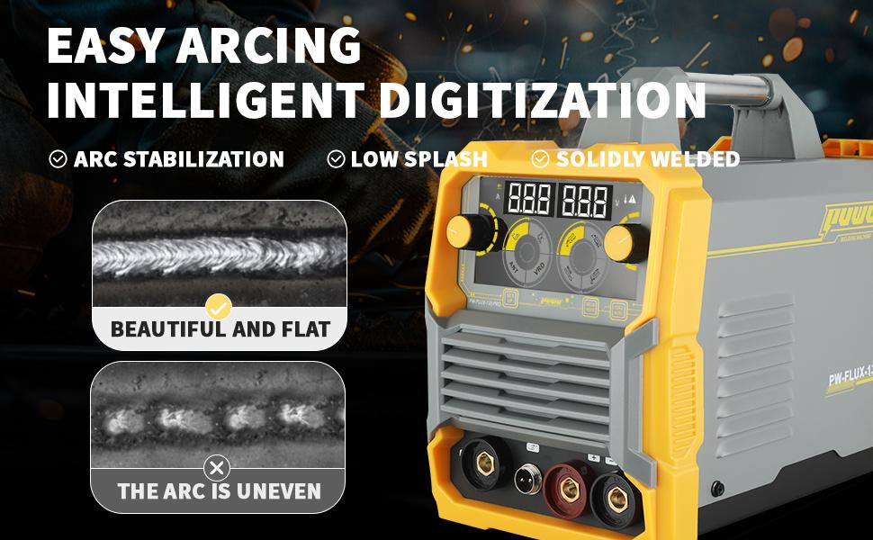 【DealsForYouDays】Puwu 135A 110V MIG Welder,Flux Core Welder with Flux MIG/Lift TIG/Stick 3-in-1 IGBT Inverter LED Digital Display Gasless Welder, Portable Welding Machine, welding machines 【DealsForYouDays】Puwu 135A 110V MIG Welder,Flux Core Welder with Flux MIG/Lift TIG/Stick 3-in-1 IGBT Inverter LED Digital Display Gasless Welder, Portable Welding Machine, welding machines