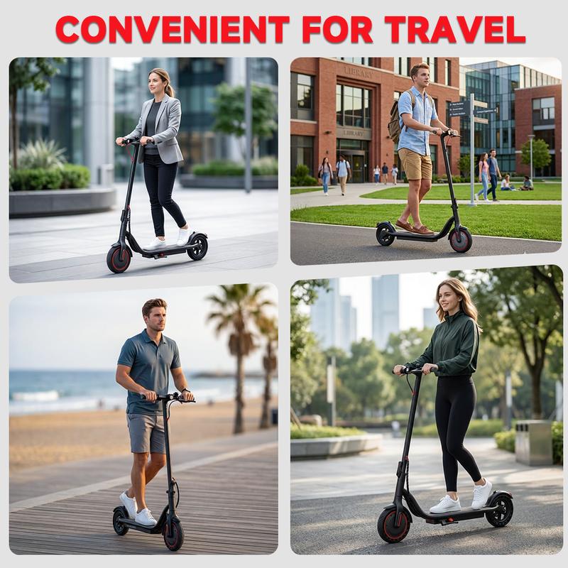 Patinete eléctrico plegable de 350 W - Batería de 36 V y 5,2 Ah, velocidad máxima de 30 km/h, neumáticos macizos de 21,5 cm, control por aplicación, sistema de doble frenado, resistente al agua IPX4, capacidad de carga de 120 kg, transporte urbano intelig