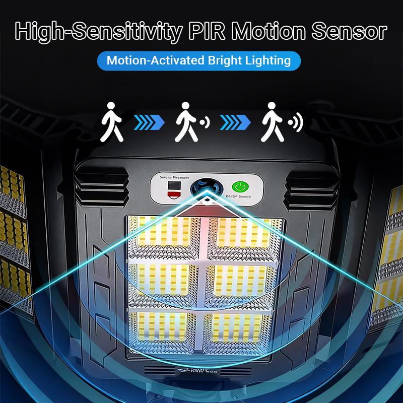 Solar Flood Lights 800 LEDs Motion Sensor Remote Control IP65 Waterproof 3 Brightness Modes Super Bright Outdoor Security Lights Solar Flood Lights 800 LEDs Motion Sensor Remote Control IP65 Waterproof 3 Brightness Modes Super Bright Outdoor Security Lights
