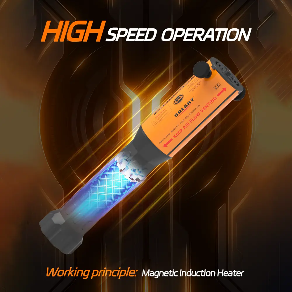 Kit de calentador por inducción de 1200 W: herramientas para automóviles con 3 bobinas para la extracción de pernos oxidados.