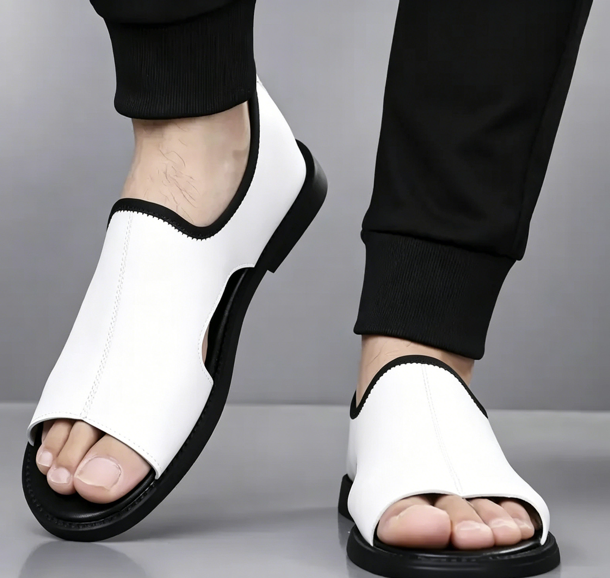 🔥Men鈥檚 Non-Slip Breathable Leather Sandals🏖️