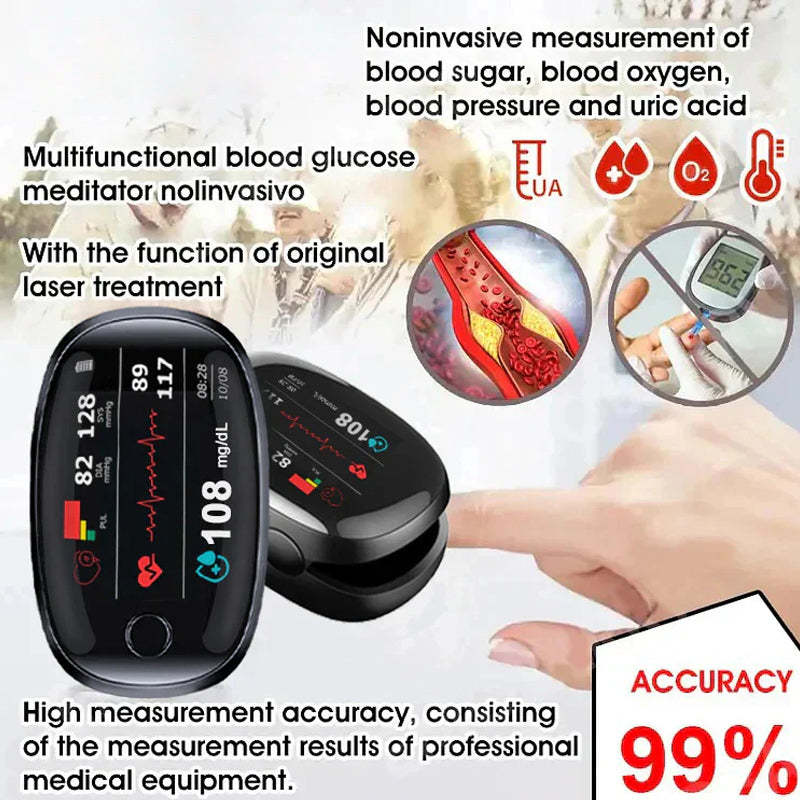 🔥🔥Final 3 Hours: 70% OFF🏆 Non‑Invasive Laser Blood Glucose Monitor