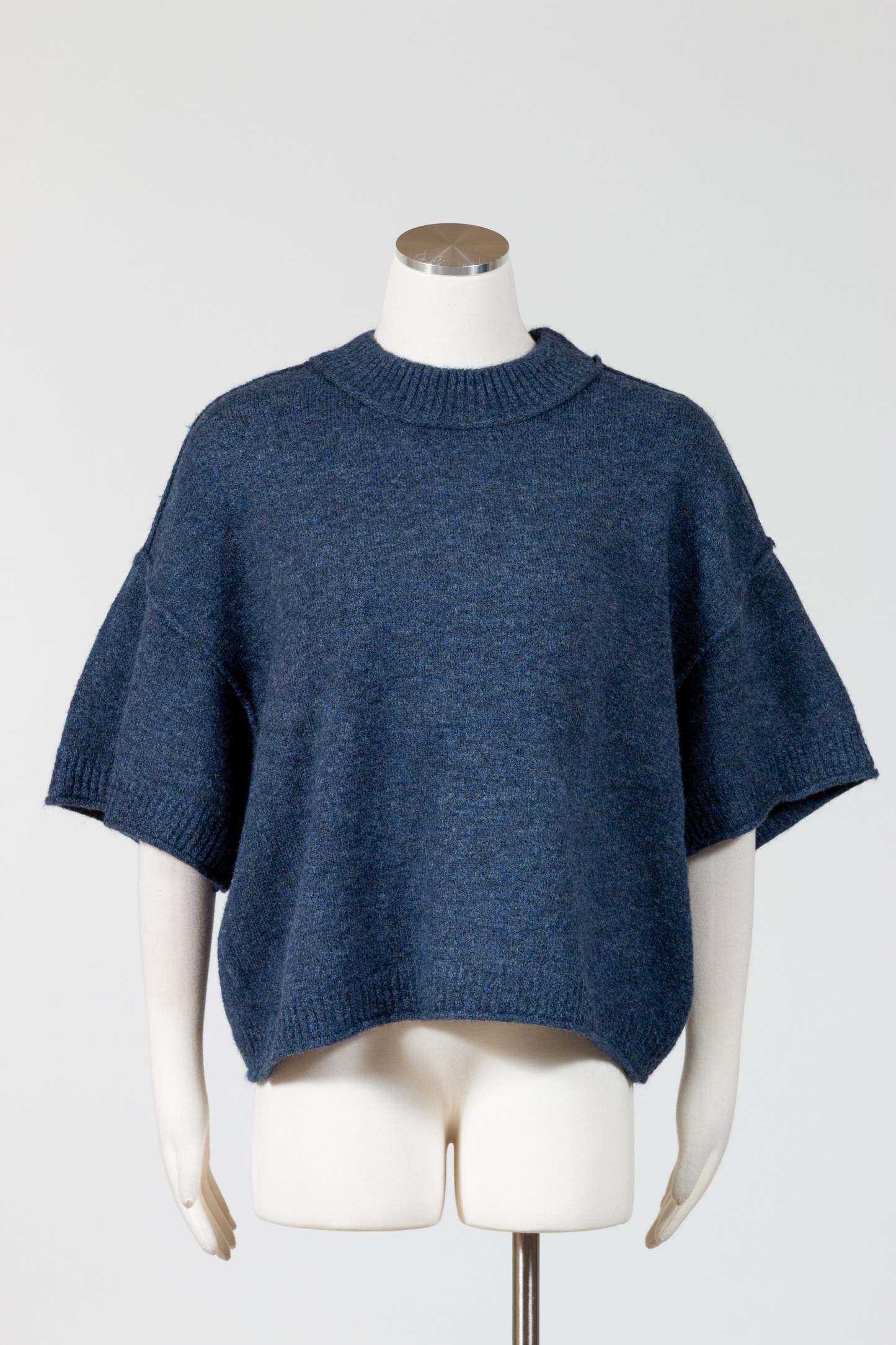 Elbow Sleeve Crewneck Sweater