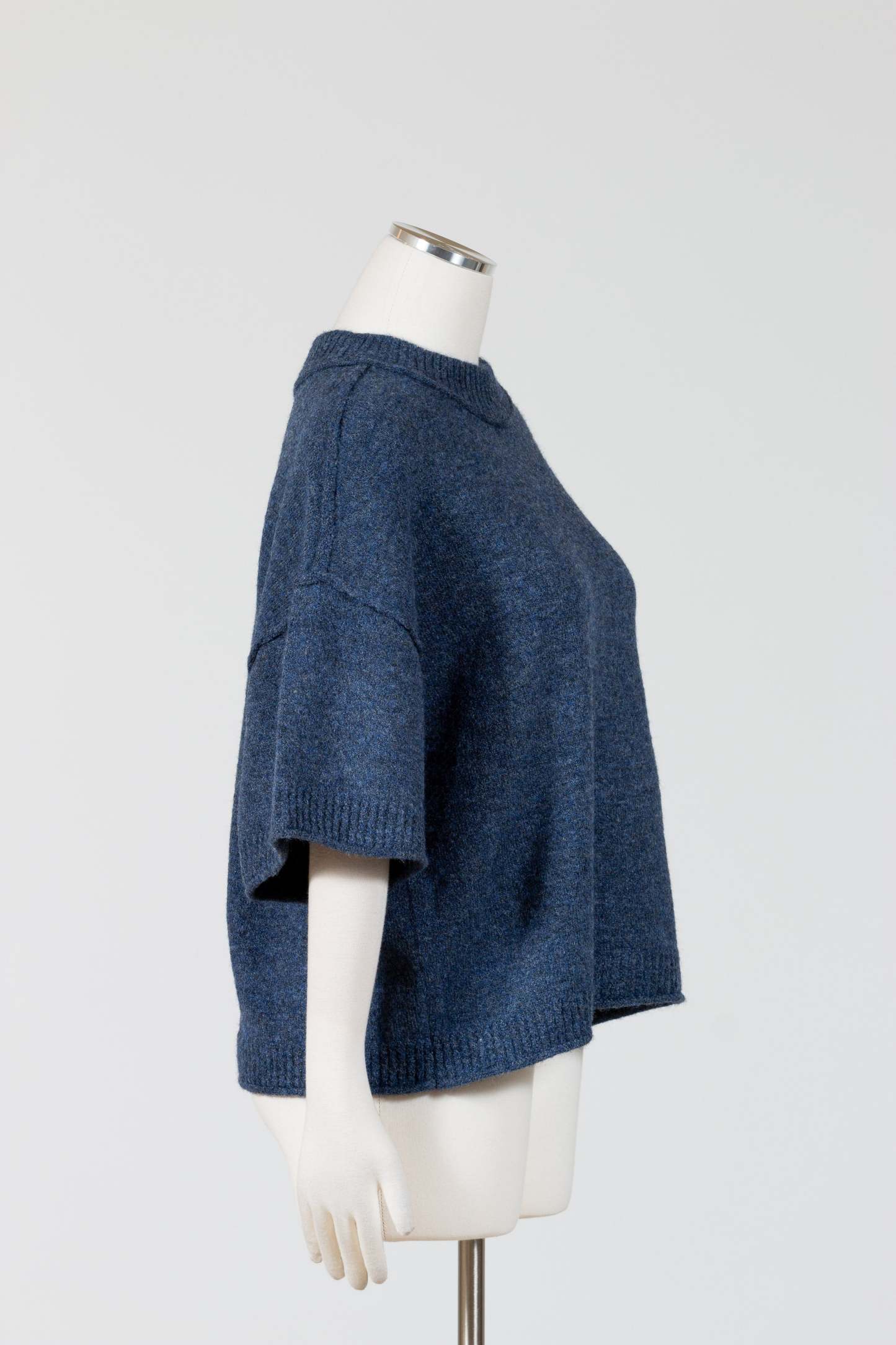Elbow Sleeve Crewneck Sweater