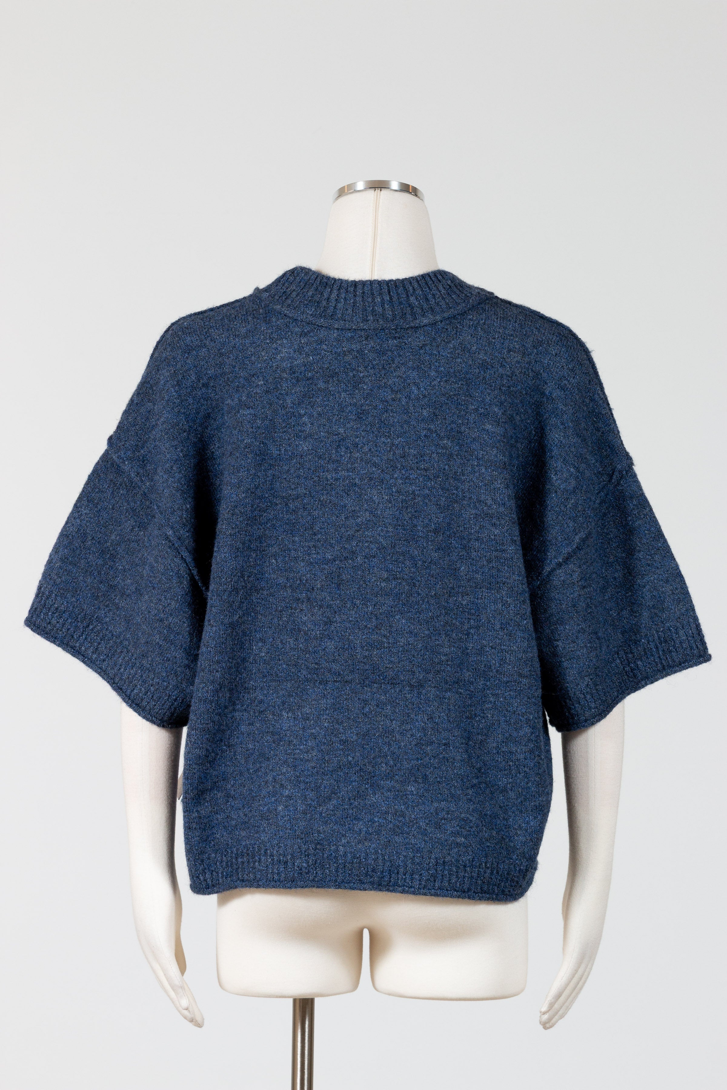 Elbow Sleeve Crewneck Sweater