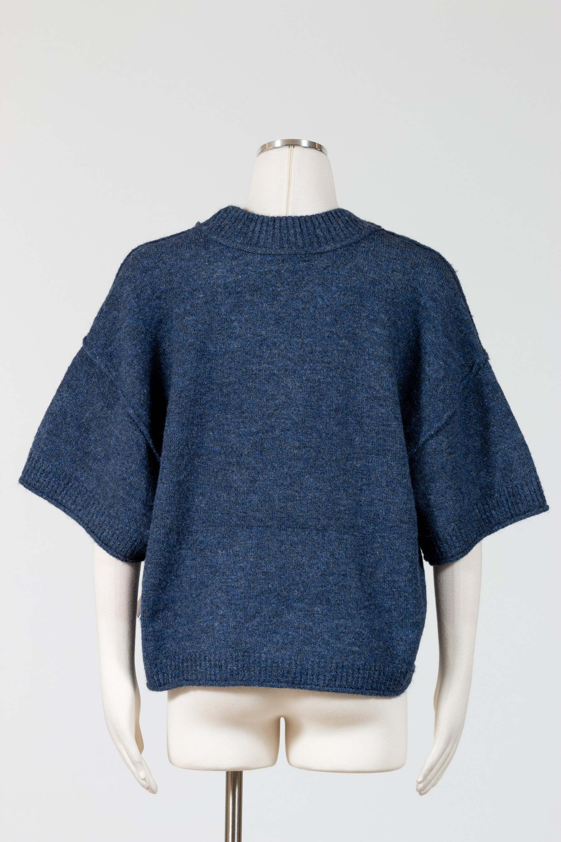 Elbow Sleeve Crewneck Sweater