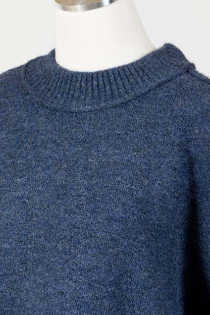 Elbow Sleeve Crewneck Sweater