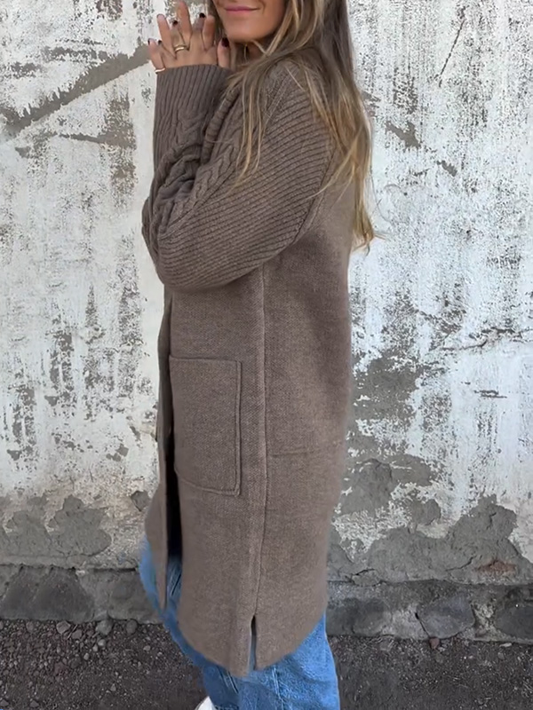 CLEARANCE🔥 Casual Ribbed Lapel Pocket Jacket