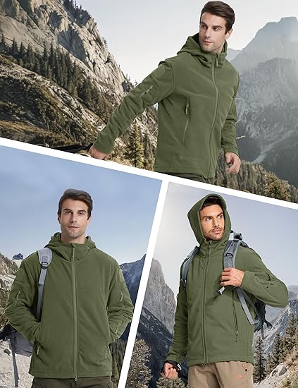 🔥The Last Day 60% OFF🔥Men's Military Tactical Sport Warm Fleece Hooded Outdoor Adventure Jacket Coats
