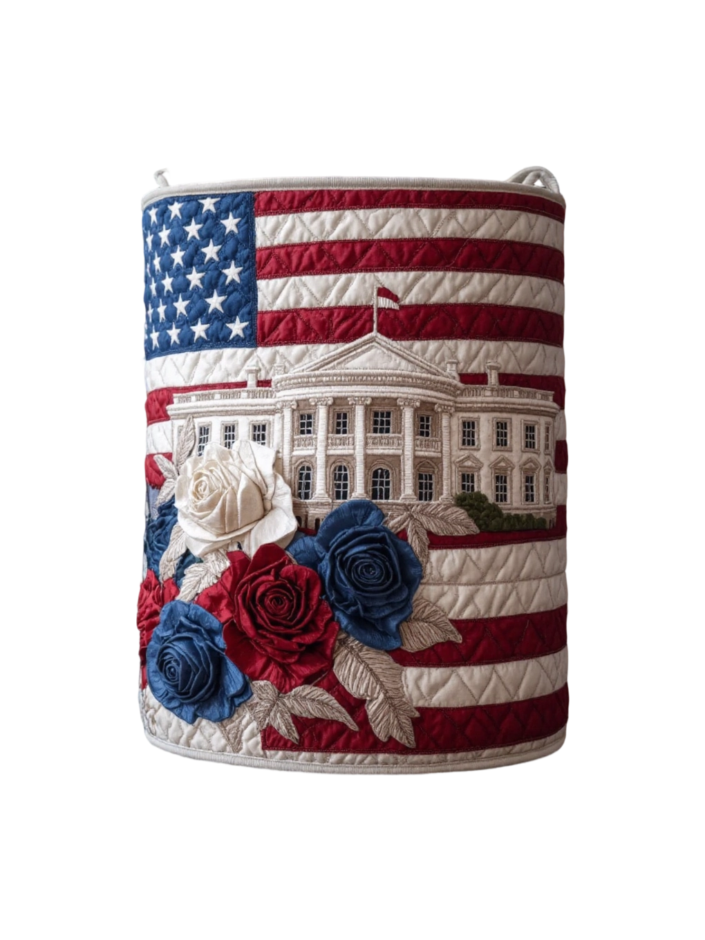 Rose White House Laundry Basket
